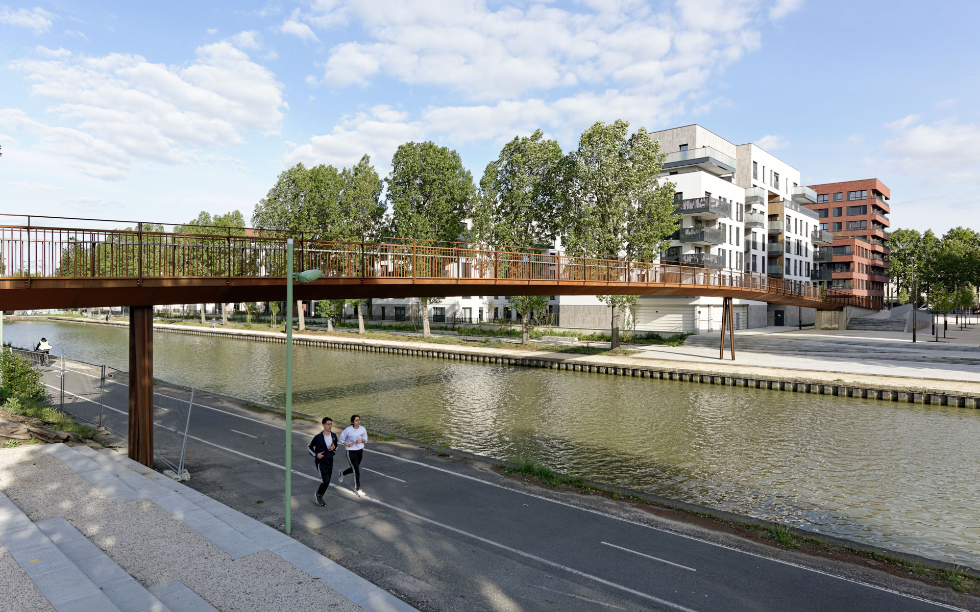 FOOTBRIDGE Noisy-le-Sec DFA Dietmar Feichtinger Architects Paris