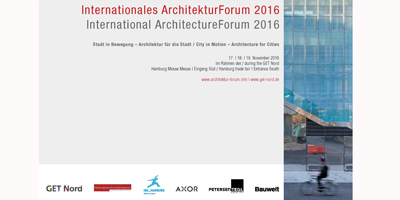 International ArchitectureForum 2016 Lecture Dietmar Feichtinger
